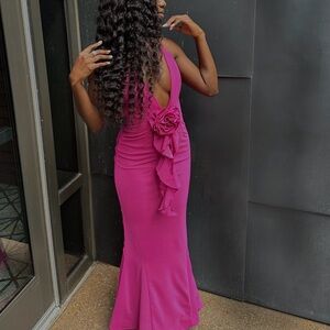 Constantina Maxi Dress - Hot Pink